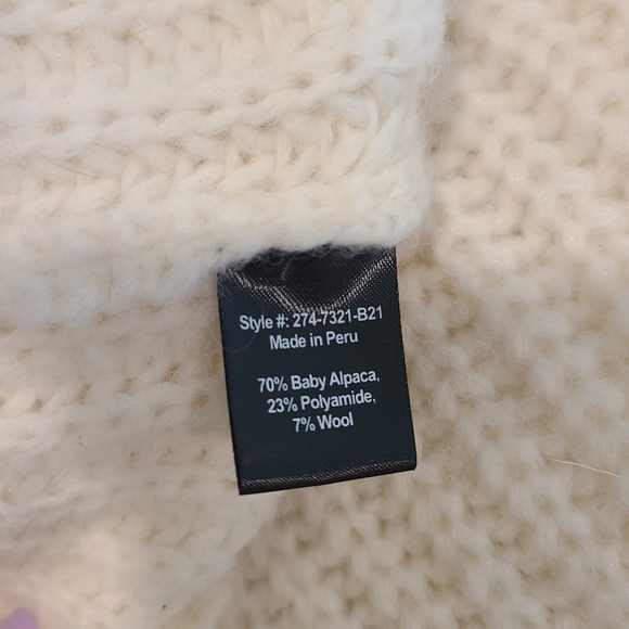 Jenni Kayne Alpaca Cocoon Ivory Cardigan - Picture 9 of 9